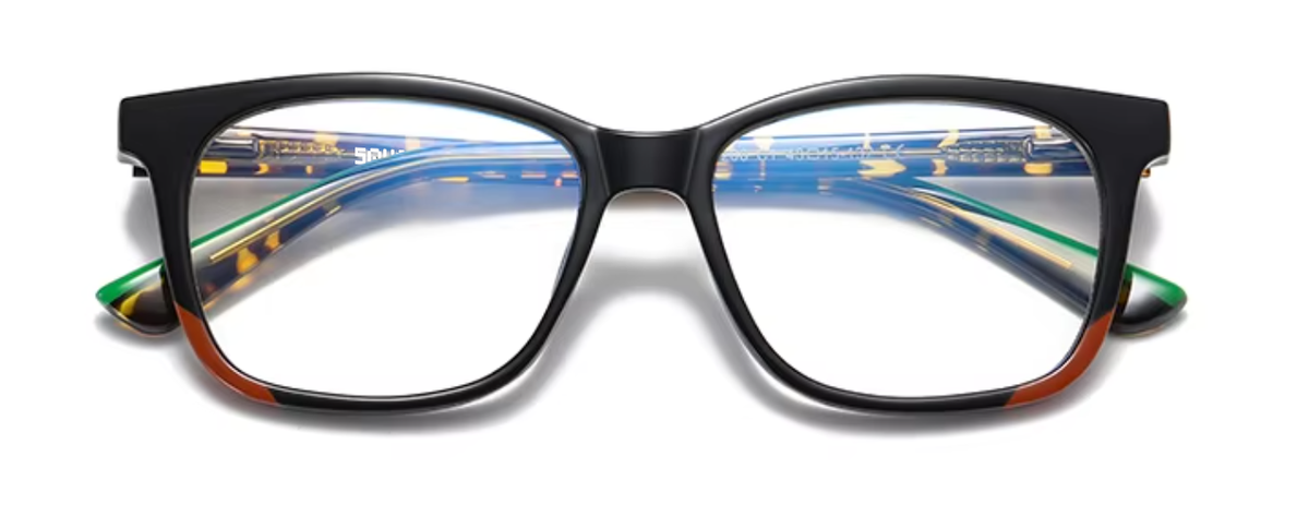 Amsterdam glasses in Black — front view