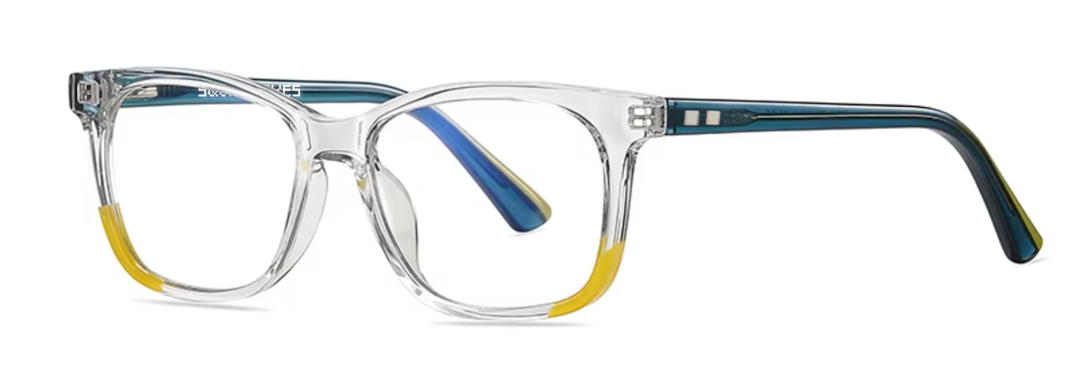Amsterdam glasses in Clear — angled view