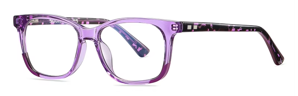 Amsterdam glasses in Purple — angled view