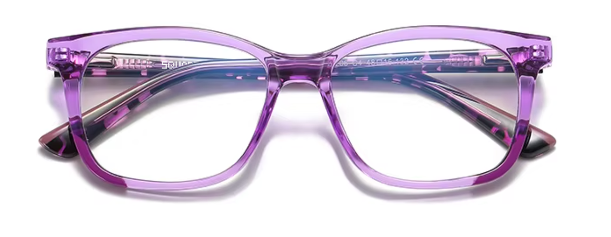 Amsterdam glasses in Purple — front view