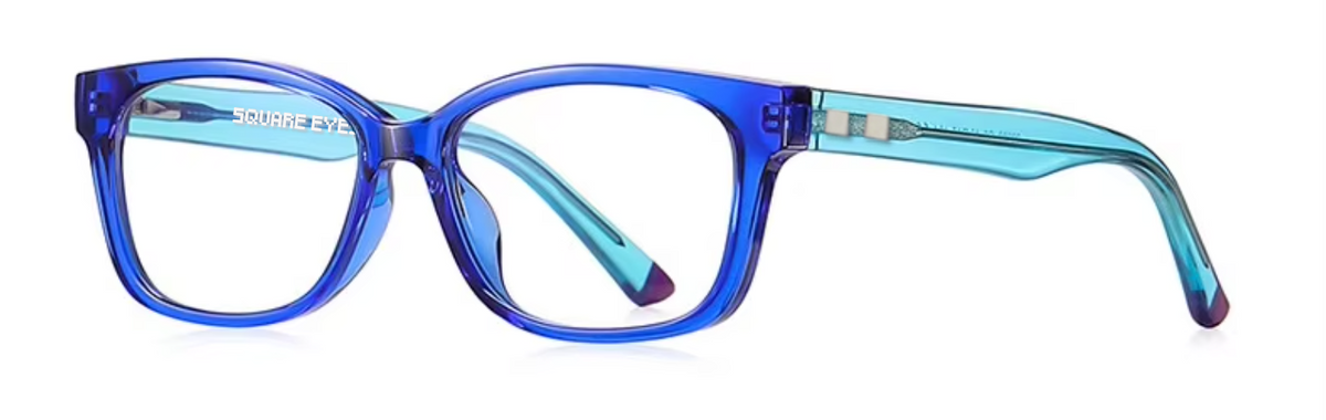 Bondi glasses in Blue — angled view