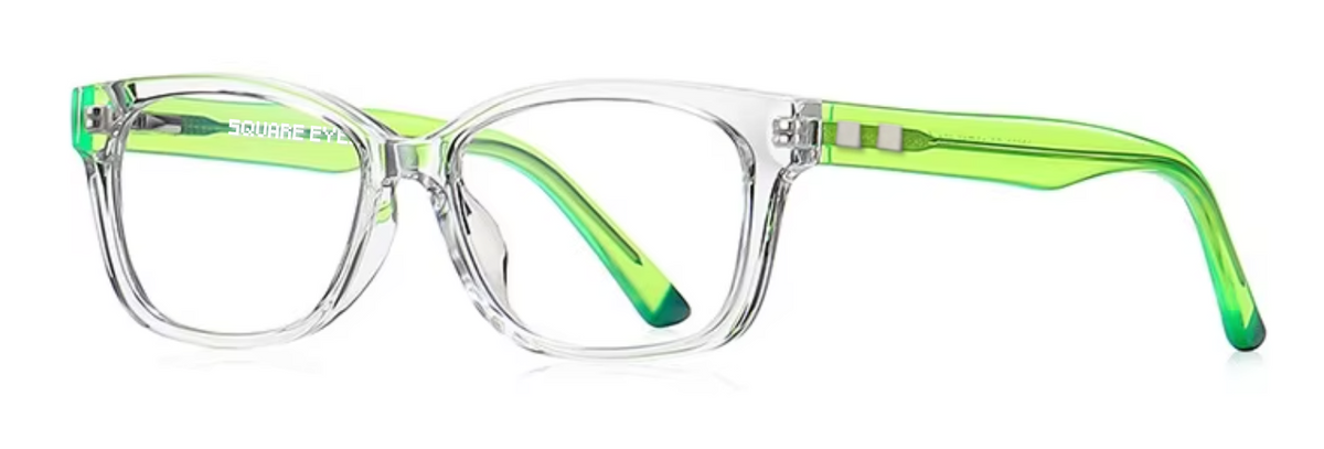 Bondi glasses in Clear — angled view