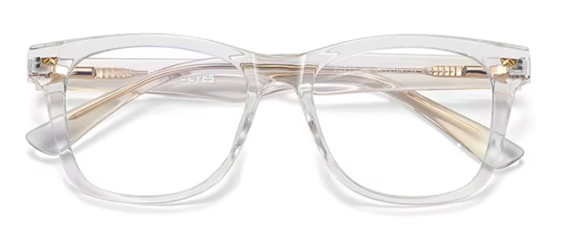 Brooklyn glasses in Clear — front view