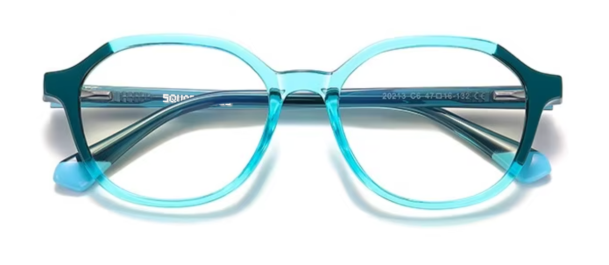 Copenhagen glasses in Aqua — front view