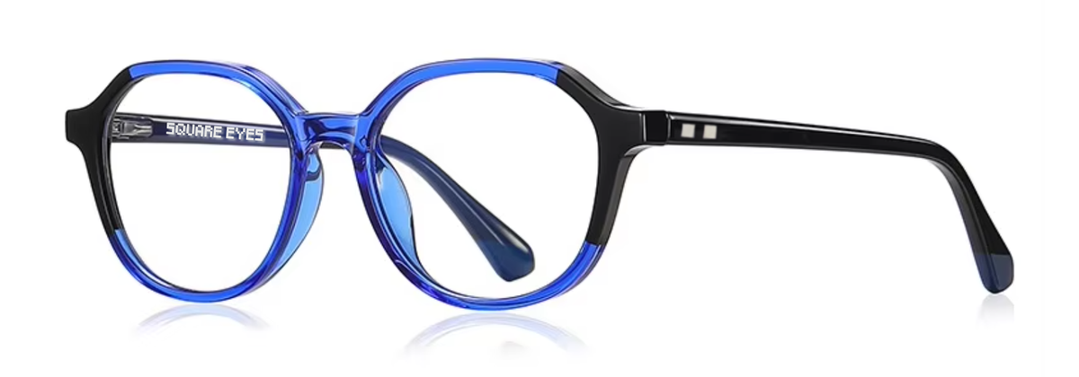 Copenhagen glasses in Blue — angled view