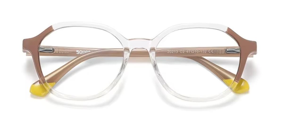 Copenhagen glasses in Clear/Brown — front view