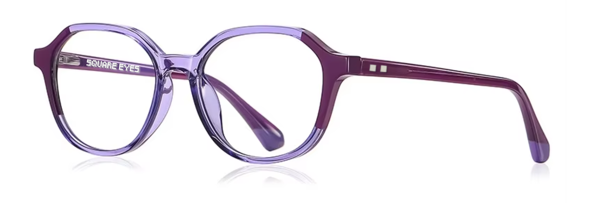 Copenhagen glasses in Purple — angled view
