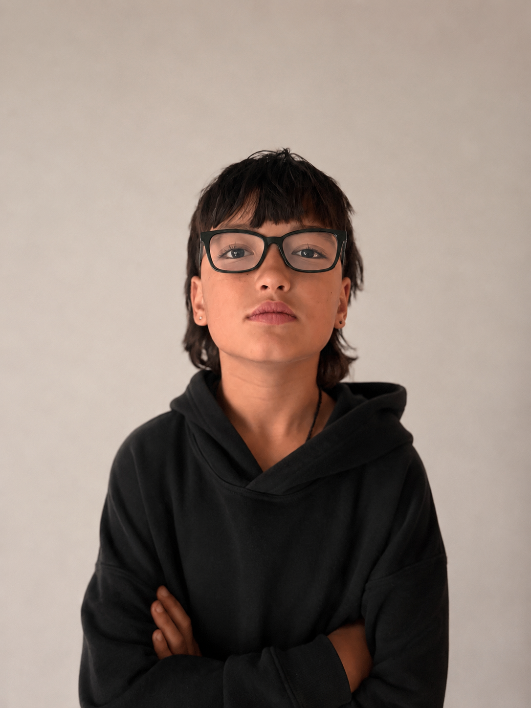Taika wearing Square Eyes glasses