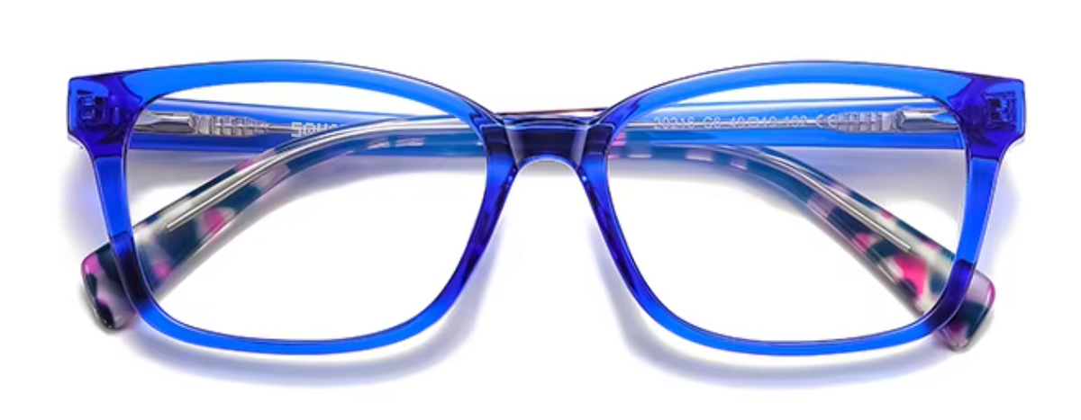 Oslo glasses in Blue — front view