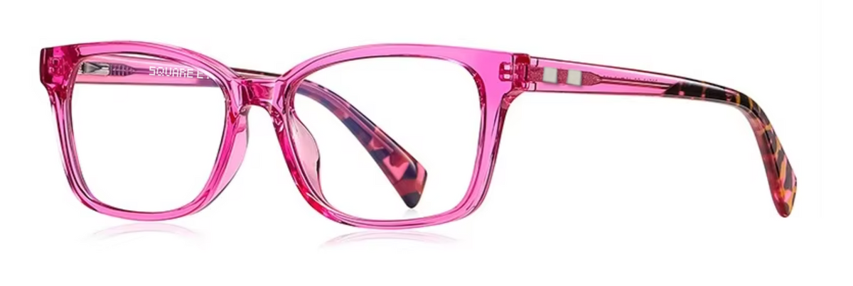 Oslo glasses in Pink — angled view