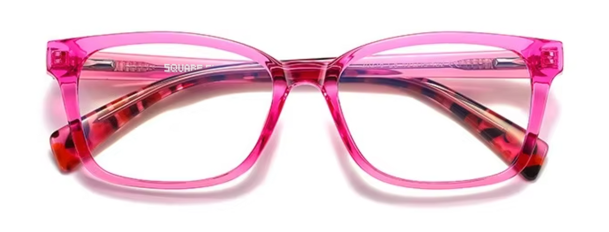 Oslo glasses in Pink — front view