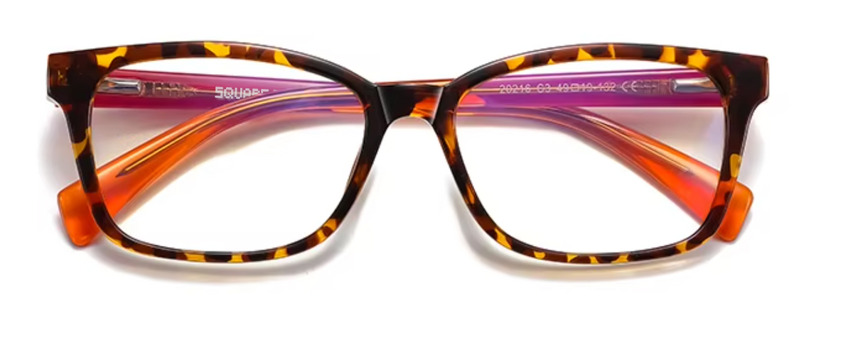 Oslo glasses in Tortoiseshell/Orange — front view