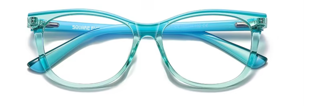 Paris glasses in Aqua — front view