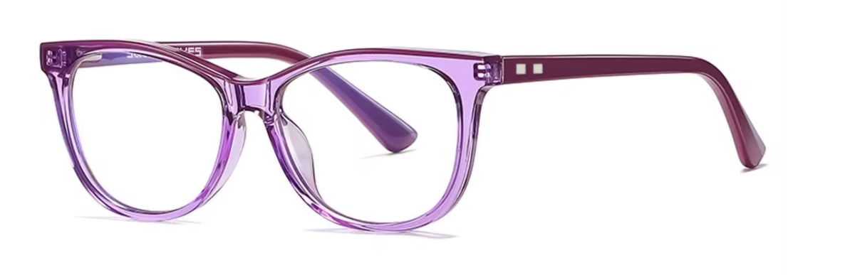 Paris glasses in Purple — angled view