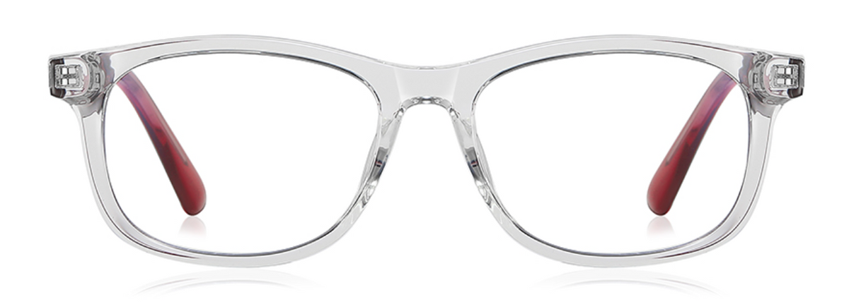 Rio glasses in Clear/Purple — front view