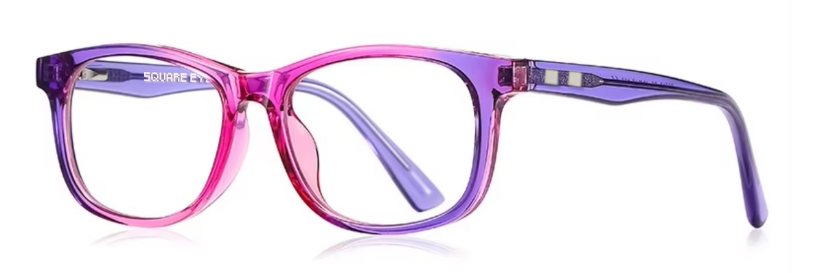 Rio glasses in Pink/Purple — angled view
