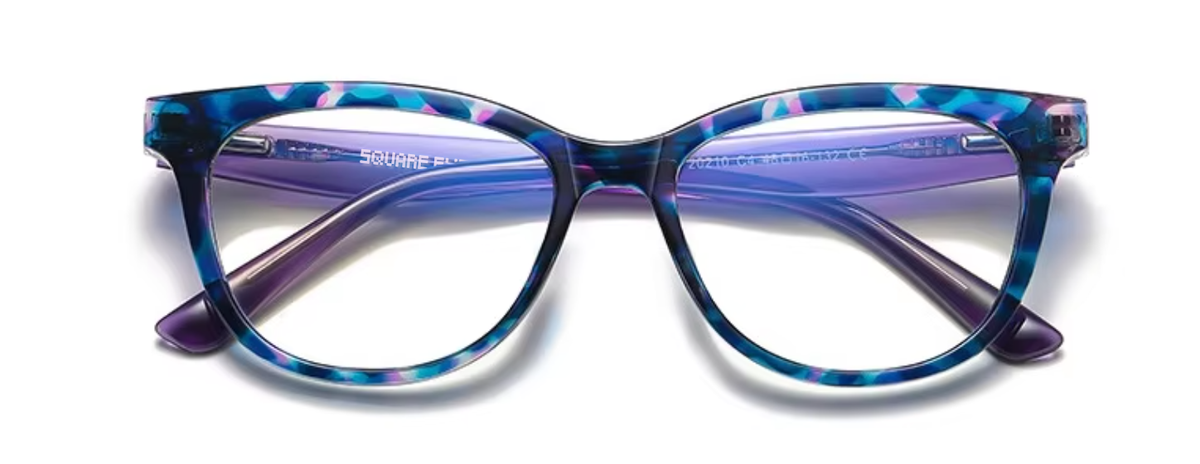 Seoul glasses in Blue/Purple — front view