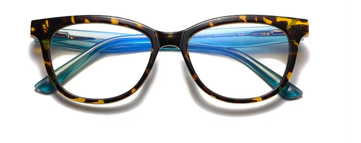 Seoul glasses in Tortoiseshell/Blue — front view