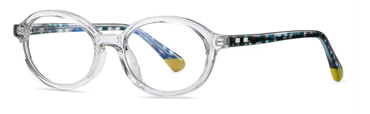 Shanghai glasses in Clear — angled view